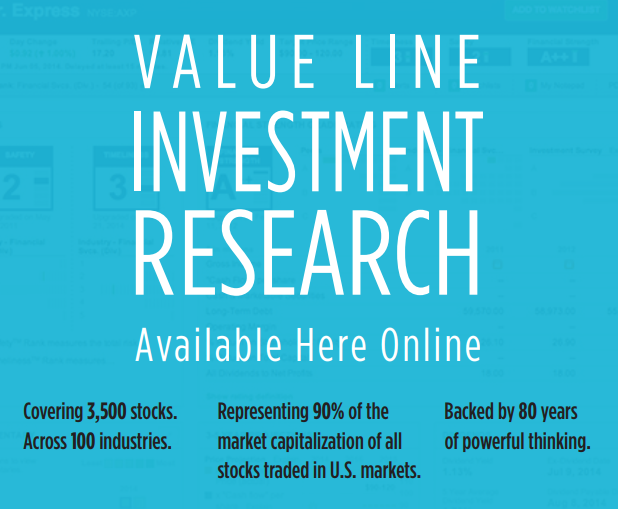 Value Line Investment Research Available Here Online