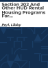 Section_202_and_other_HUD_rental_housing_programs_for_low-income_elderly_residents